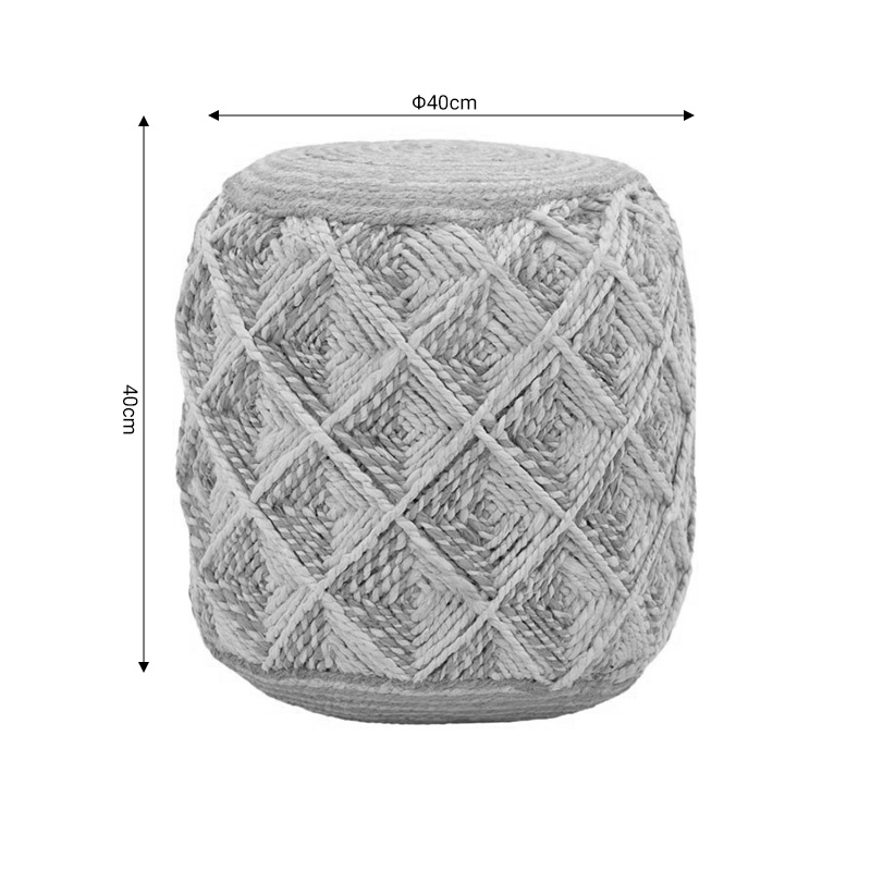 Σκαμπό Yton Inart Μπεζ 100% Γιούτα 40X40X40Εκ Σκαμπό Yton Inart Μπεζ 100% Γιούτα 40X40X40Εκ