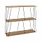 Βοηθητικό Τραπέζι-Ραφιέρα Tars Pakoworld Oak-Μαύρο 80X30X69.2Εκ