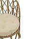 Πολυθρόνα Rostan Inart Φυσικό Rattan Με Μαξιλάρι 51X50X80Εκ