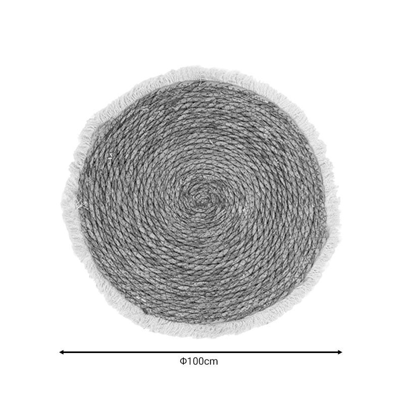 Χαλί Derzie Inart Φυσικό Σχοινί Φ100X2Εκ Χαλί Derzie Inart Φυσικό Σχοινί Φ100X2Εκ