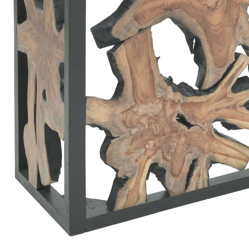 Κονσόλα Donis Inart Φυσικό-Μαύρο Μασίφ Ξύλο Teak 120X40X75Εκ Κονσόλα Donis Inart Φυσικό-Μαύρο Μασίφ Ξύλο Teak 120X40X75Εκ