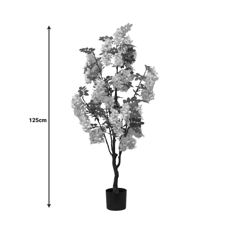 Διακοσμητικό Φυτό Bean Flowers Σε Γλάστρα Inart Λευκό Pp Υ125Εκ Διακοσμητικό Φυτό Bean Flowers Σε Γλάστρα Inart Λευκό Pp Υ125Εκ