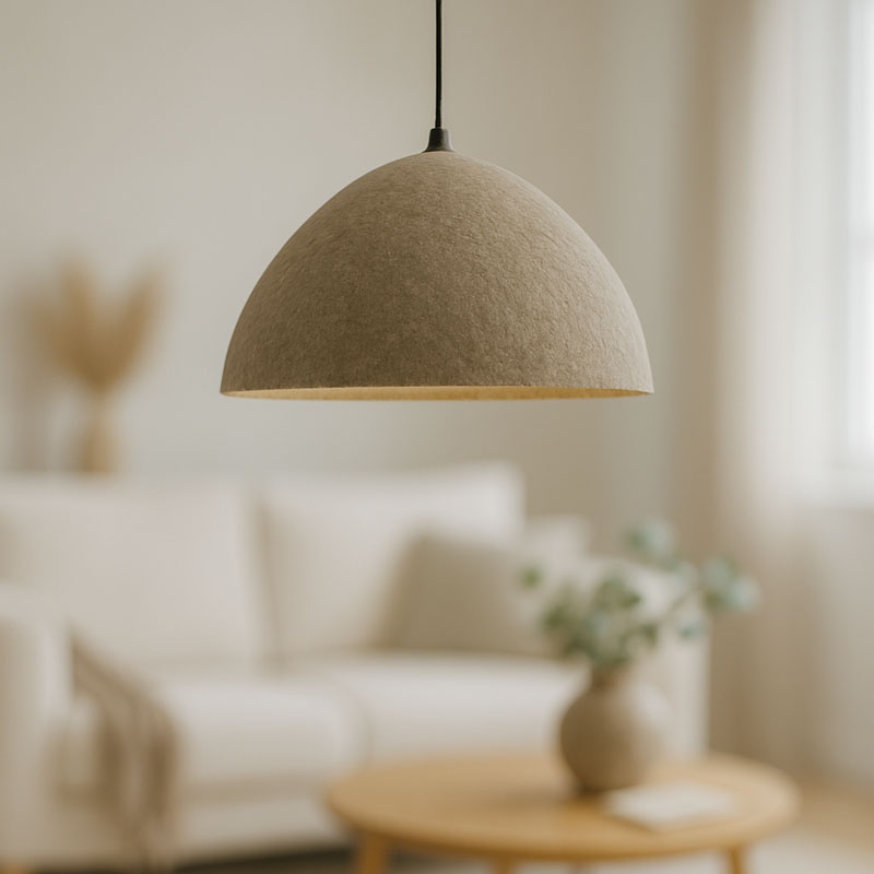 Φωτιστικό Οροφής Litho Inart Γκρι Press Papier-Μέταλλο 42X39X123.5Εκ