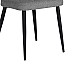 Καρέκλα Vika Pakoworld Γκρι-Μπλε Ύφασμα-Πόδι Μαύρο Μέταλλο 48X58X90Εκ