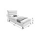 Κρεβάτι Μονό Luxe Pakoworld Με Αποθηκευτικό Χώρο Γκρι Ύφασμα 120X200Εκ