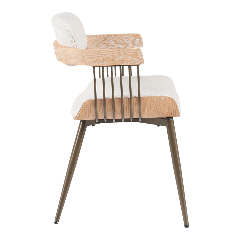 Πολυθρόνα Cameo Pakoworld Μέταλλο Μπρονζέ-White-Wash Ξύλο-Μπέζ Ύφασμα 53X49.5X75.5Εκ Πολυθρόνα Cameo Pakoworld Μέταλλο Μπρονζέ-White-Wash Ξύλο-Μπέζ Ύφασμα 53X49.5X75.5Εκ