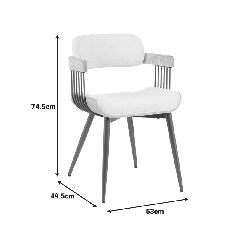 Πολυθρόνα Cameo Pakoworld Μέταλλο Μπρονζέ-White-Wash Ξύλο-Μπέζ Ύφασμα 53X49.5X75.5Εκ Πολυθρόνα Cameo Pakoworld Μέταλλο Μπρονζέ-White-Wash Ξύλο-Μπέζ Ύφασμα 53X49.5X75.5Εκ