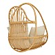 Κρεμαστή Κούνια Jorg Pakoworld Φυσικό Rattan-Κρεμ Μαξιλάρι 80X59X105Εκ Κρεμαστή Κούνια Jorg Pakoworld Φυσικό Rattan-Κρεμ Μαξιλάρι 80X59X105Εκ