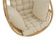 Κρεμαστή Κούνια Jorg Pakoworld Φυσικό Rattan-Κρεμ Μαξιλάρι 80X59X105Εκ Κρεμαστή Κούνια Jorg Pakoworld Φυσικό Rattan-Κρεμ Μαξιλάρι 80X59X105Εκ