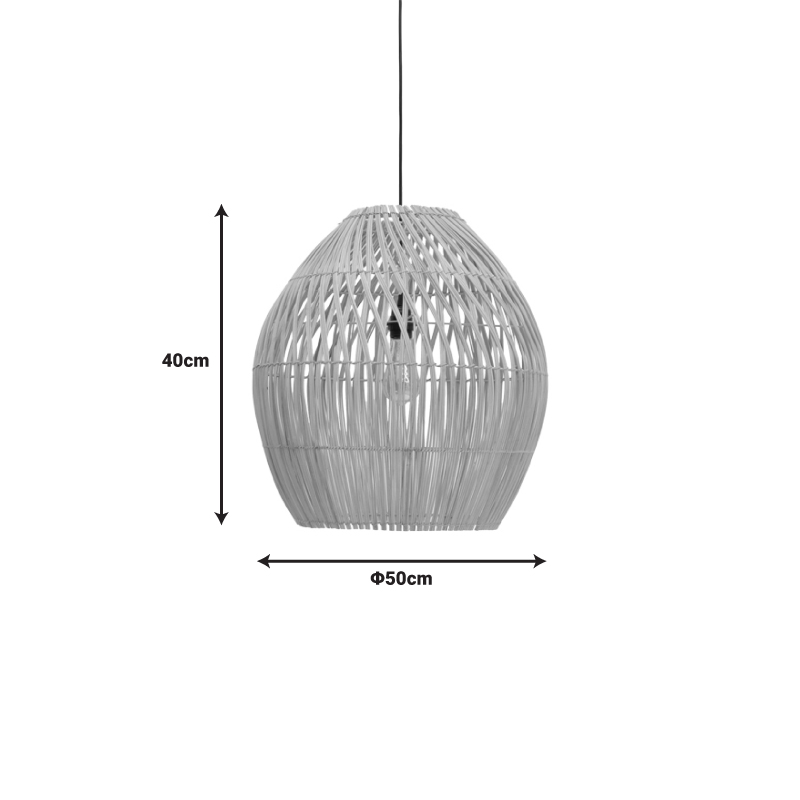 Φωτιστικό Οροφής Irden Inart Rattan Σε Φυσική Απόχρωση Φ50X40Εκ Φωτιστικό Οροφής Irden Inart Rattan Σε Φυσική Απόχρωση Φ50X40Εκ
