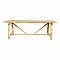 Τραπέζι Luxous Pakoworld Teak Ξύλο Σε Φυσική Απόχρωση 220X100X78Εκ
