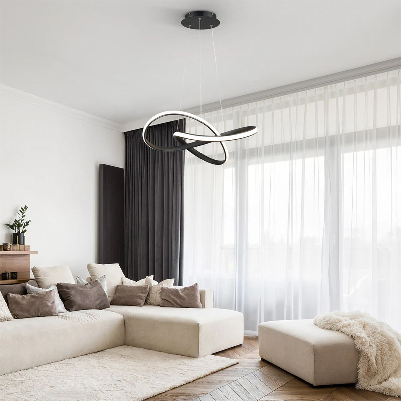 Φωτιστικό Οροφής Artisun Pakoworld Led Μέταλλο Μαύρο Φ56X100Εκ