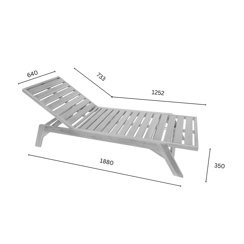 Ξαπλώστρα Melop Pakoworld Teak Ξύλο Σε Φυσική Απόχρωση 200X70X35Εκ Ξαπλώστρα Melop Pakoworld Teak Ξύλο Σε Φυσική Απόχρωση 200X70X35Εκ