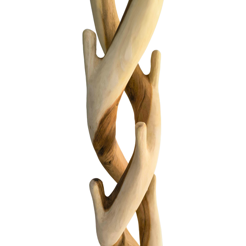 Καλόγερος Joint Pakoworld Suar Ξύλο Σε Φυσική Απόχρωση 30X30X200Εκ