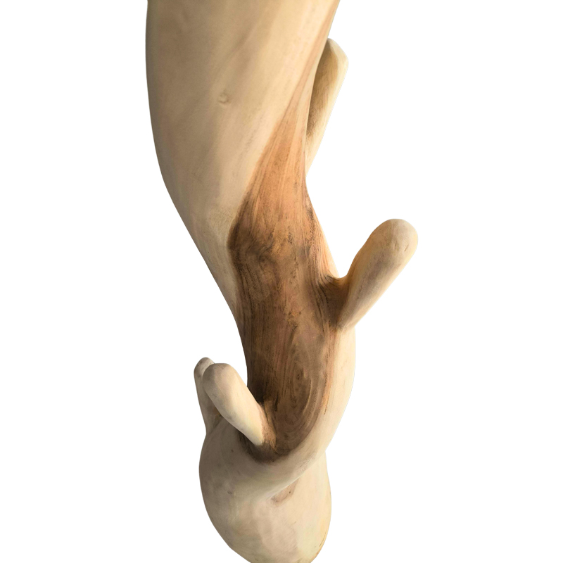 Καλόγερος Renzo Pakoworld Suar Ξύλο Σε Φυσική Απόχρωση 30X30X200Εκ