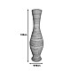 Βάζο Virnia Inart Pe Rattan Σε Φυσική Απόχρωση Φ40X100Εκ
