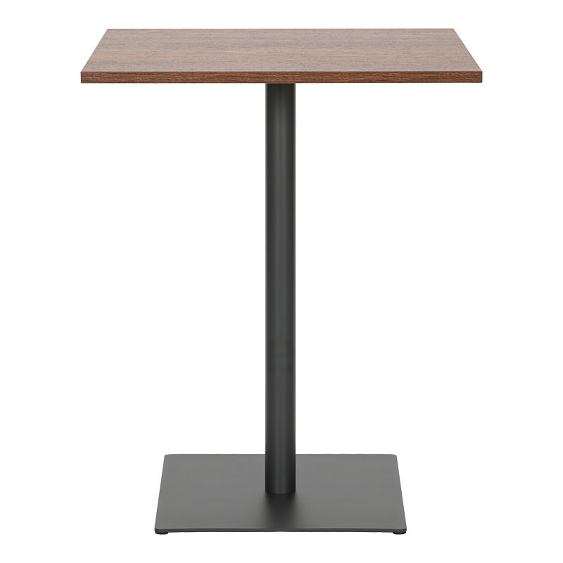 Τραπέζι Nerobian Pakoworld Mdf Σε Καρυδί Απόχρωση 60X60X75Εκ