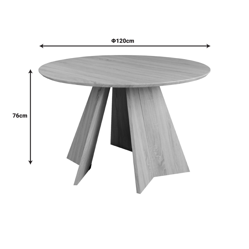 Τραπέζι Bibble Pakoworld Mdf Σε Καρυδί Απόχρωση Φ120X76Εκ Τραπέζι Bibble Pakoworld Mdf Σε Καρυδί Απόχρωση Φ120X76Εκ