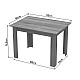 Τραπέζι Manka Pakoworld Σε Wenge Απόχρωση 110X80X77Εκ Τραπέζι Manka Pakoworld Σε Wenge Απόχρωση 110X80X77Εκ