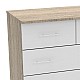 Συρταριέρα Kumode Pakoworld Σε Sonoma-Λευκή Απόχρωση 80X45X85Εκ Συρταριέρα Kumode Pakoworld Σε Sonoma-Λευκή Απόχρωση 80X45X85Εκ