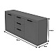 Μπουφές Doha Pakoworld Σε Λευκή Απόχρωση 180X45X80.5Εκ Μπουφές Doha Pakoworld Σε Λευκή Απόχρωση 180X45X80.5Εκ