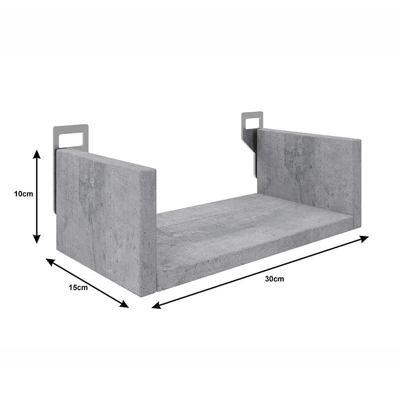 Ραφιέρα Τοίχου Derva Pakoworld Σε Λευκή Απόχρωση 30X15X10Cm Ραφιέρα Τοίχου Derva Pakoworld Σε Λευκή Απόχρωση 30X15X10Cm