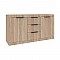 Μπουφές Doha Pakoworld Σε Sonoma Απόχρωση 150X45X80.5Εκ