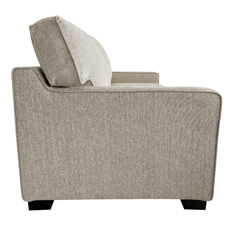 Καναπές-Κρεβάτι Διθέσιος Polaris Pakoworld Ύφασμα Σε Εκρού Απόχρωση181X91X83Εκ