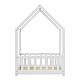 Παιδικό Κρεβάτι Callan Τ. Montessori Με Κιγκλίδωμα Pakoworld Ξύλο Πεύκου Σε Λευκή Απόχρωση 90X190Εκ