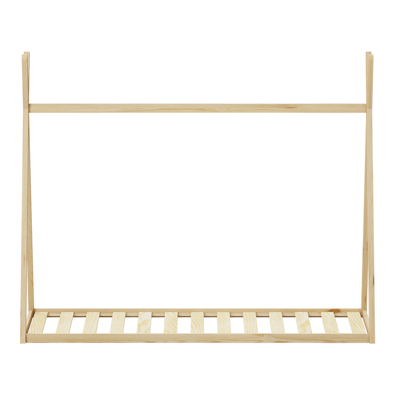 Παιδικό Κρεβάτι Lilly Τ. Montessori  Pakoworld Ξύλο Πεύκου Σε Φυσική Απόχρωση 90X190Εκ