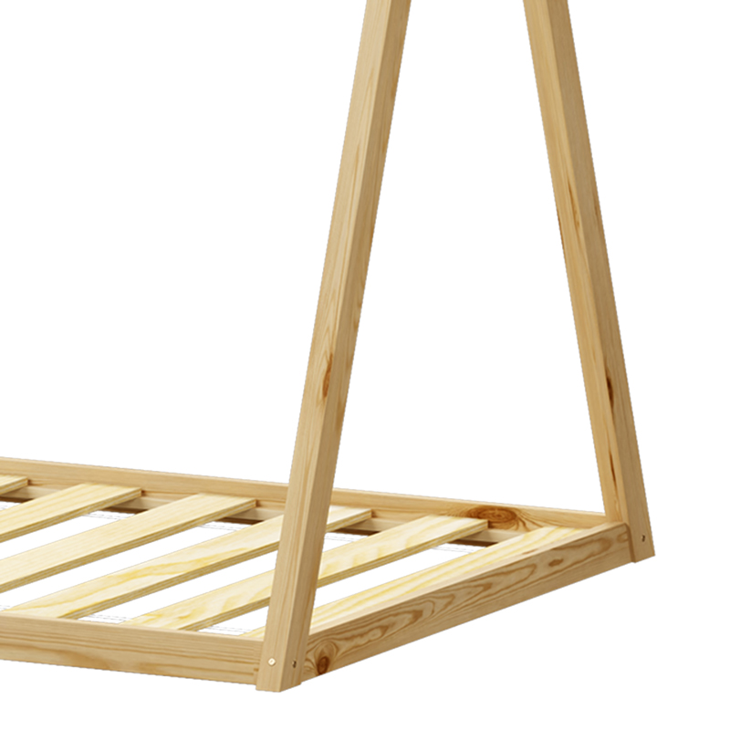 Παιδικό Κρεβάτι Lilly Τ. Montessori  Pakoworld Ξύλο Πεύκου Σε Φυσική Απόχρωση 90X190Εκ