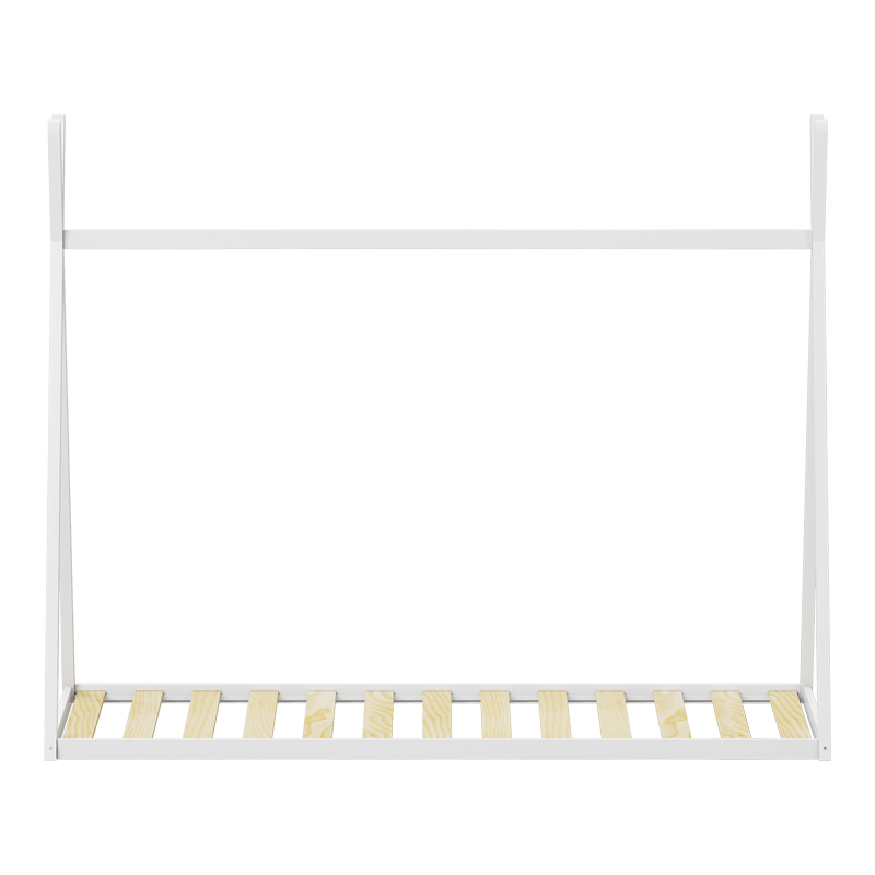 Παιδικό Κρεβάτι Lilly Τ. Montessori Pakoworld Ξύλο Πεύκου Σε Λευκή Απόχρωση 90X190Εκ