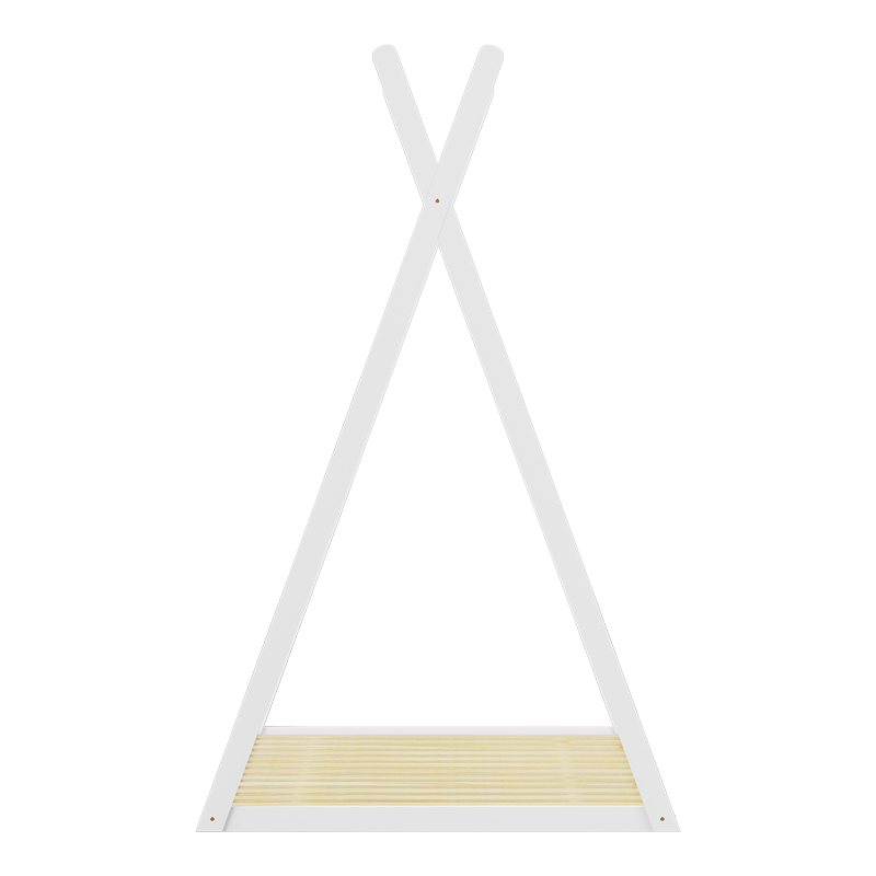 Παιδικό Κρεβάτι Lilly Τ. Montessori Pakoworld Ξύλο Πεύκου Σε Λευκή Απόχρωση 90X190Εκ