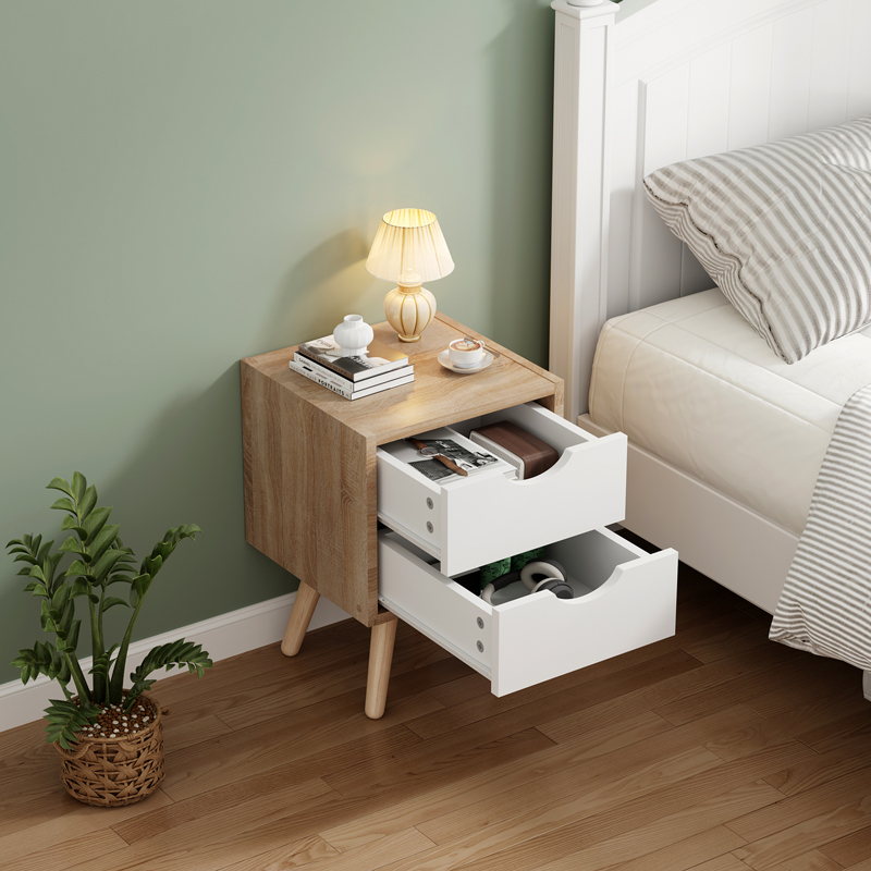 Κομοδίνο Selma Pakoworld Σε Sonoma-Λευκή Απόχρωση 29.7X29.7X45Εκ Κομοδίνο Selma Pakoworld Σε Sonoma-Λευκή Απόχρωση 29.7X29.7X45Εκ