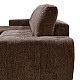 Γωνιακός Αναστρέψιμος Καναπές-Κρεβάτι Vivad Pakoworld Ύφασμα Σε Απόχρωση Σκούρο Καφέ 275X164X91Εκ