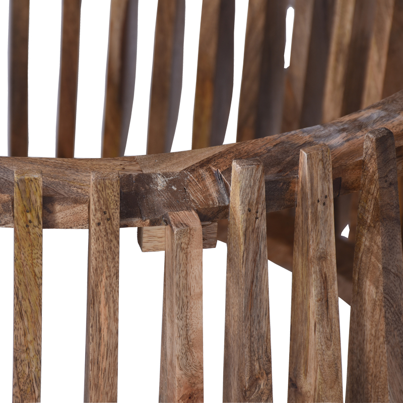 Τραπέζι Σαλονιού Mable Pakoworld Mango Ξύλο Σε Φυσική Απόχρωση Με Επιφάνεια Μαρμάρου Φ120X45Εκ