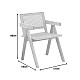 Πολυθρόνα Winslow Pakoworld Rubberwood-Rattan Σε Φυσική Απόχρωση 51X54X80Εκ