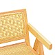 Πολυθρόνα Winslow Pakoworld Rubberwood-Rattan Σε Φυσική Απόχρωση 51X54X80Εκ