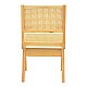 Καρέκλα Winslow Pakoworld Rubberwood-Rattan Σε Φυσική Απόχρωση 46X58X80Εκ