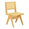 Καρέκλα Winslow Pakoworld Rubberwood-Rattan Σε Φυσική Απόχρωση 46X58X80Εκ