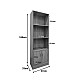 Βιβλιοθήκη Tekaro I Pakoworld Σε Sonoma Απόχρωση 57X33X180Εκ Βιβλιοθήκη Tekaro I Pakoworld Σε Sonoma Απόχρωση 57X33X180Εκ