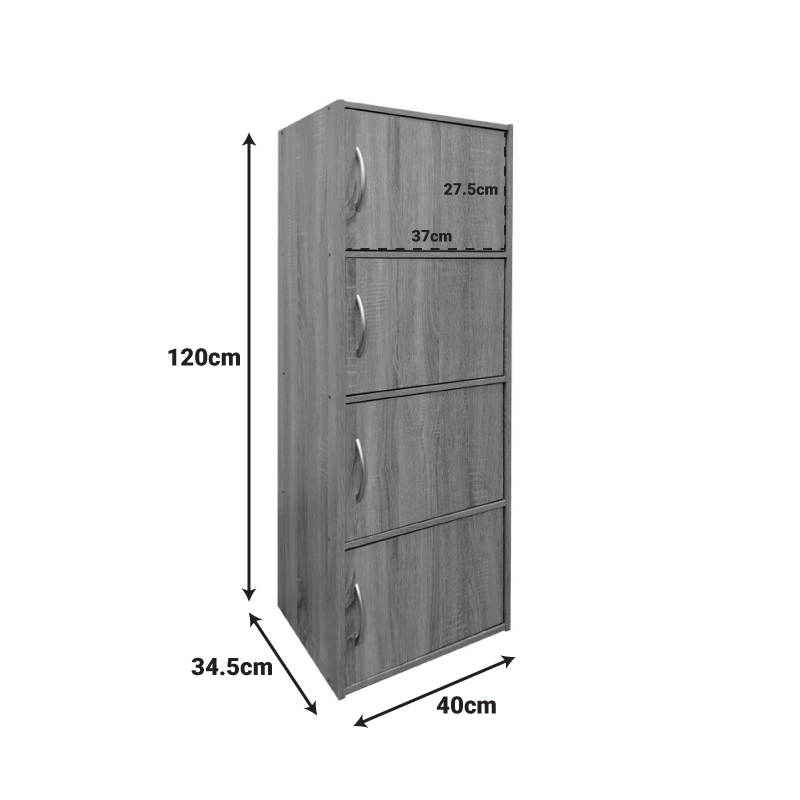 Ντουλάπι-Στήλη Soline Pakoworld Σε Sonoma Απόχρωση 40X34.5X120Εκ Ντουλάπι-Στήλη Soline Pakoworld Σε Sonoma Απόχρωση 40X34.5X120Εκ