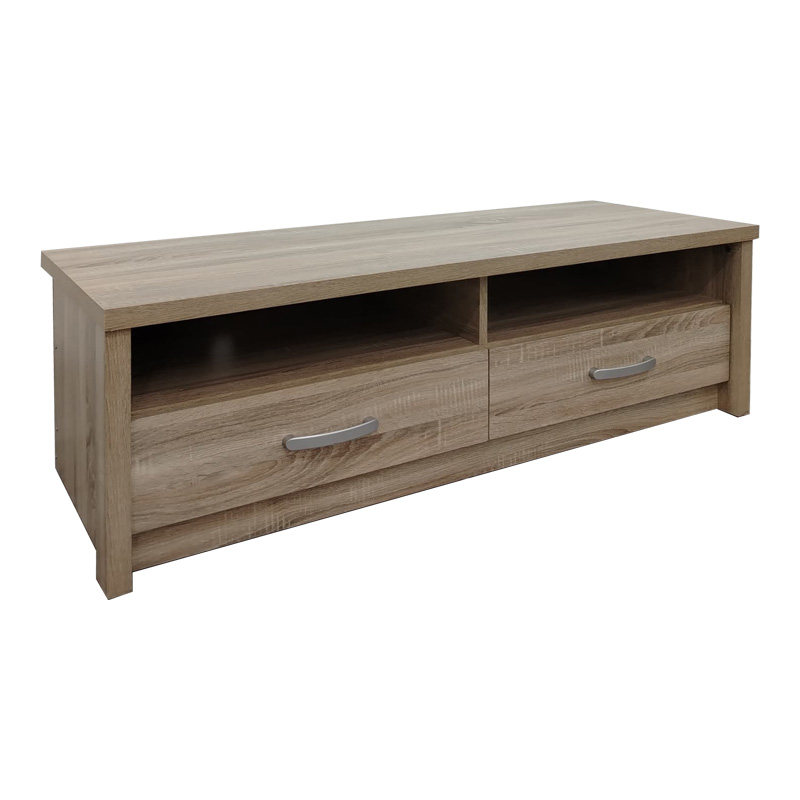 Έπιπλο Τηλεόρασης Podizor Pakoworld Σε Sonoma Απόχρωση 120X45X42.5Εκ