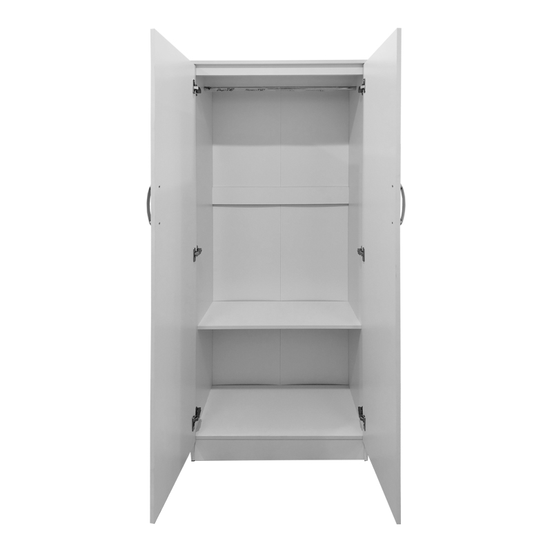 Ντουλάπα Δίφυλλη Lego Pakoworld Σε Λευκή Απόχρωση 80X42X180Εκ