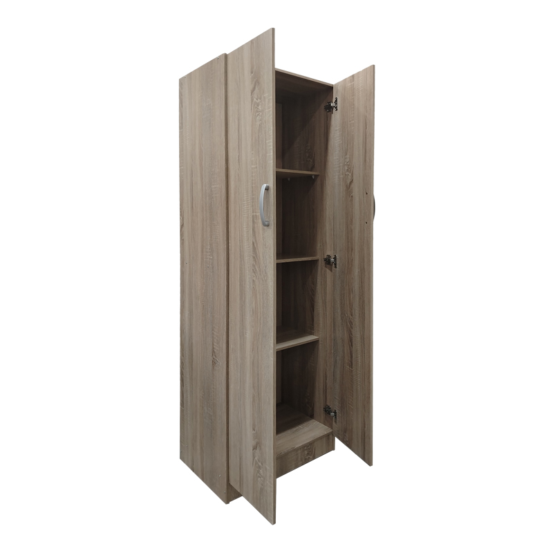 Ντουλάπα Δίφυλλη Lego Pakoworld Σε Sonoma Απόχρωση 60X42X180Εκ