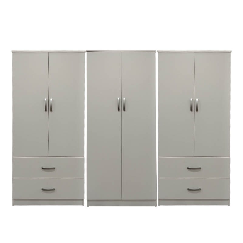 Ντουλάπα Εξάφυλλη Lego Pakoworld Λευκή 240X42X180Εκ