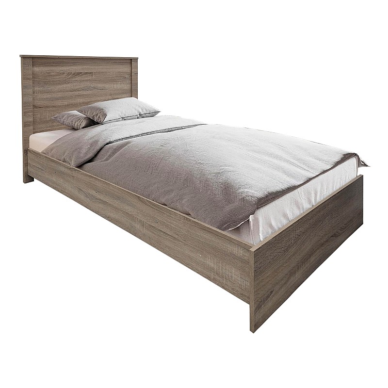 Σετ Κρεβατοκάμαρας Athos Sonoma Με Κρεβάτι 90X190Εκ Σετ 2Τεμ