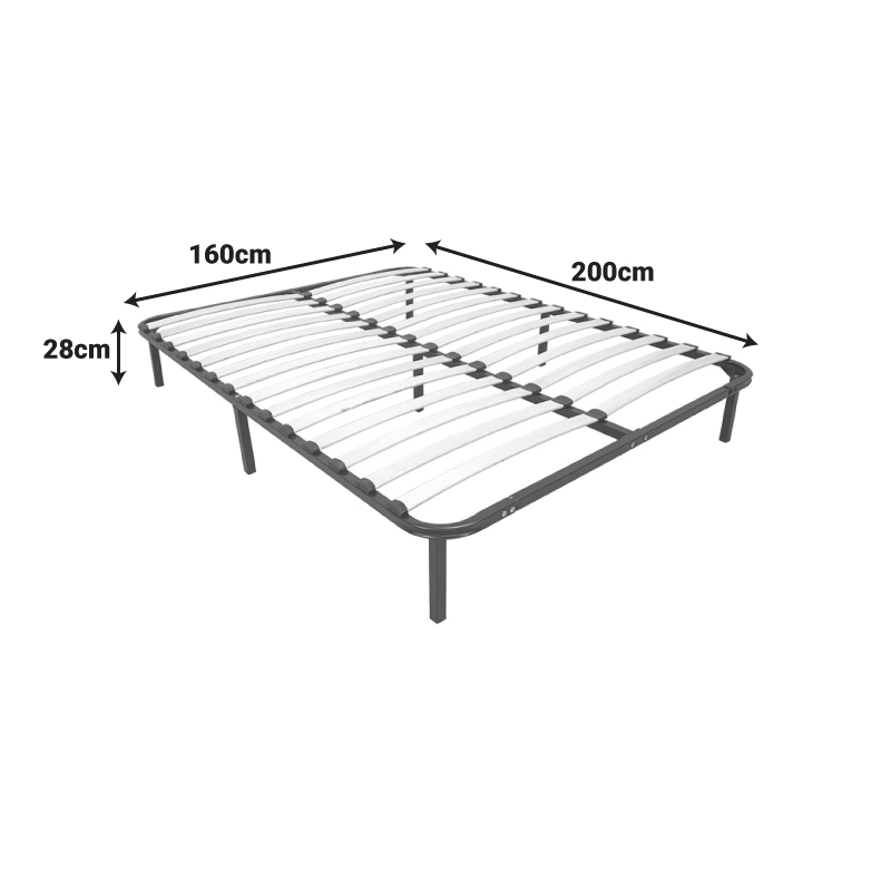 Κρεβάτι-Υπόστρωμα Amaso Pakoworld Μεταλλικό Μαύρο 160X200X28Εκ Κρεβάτι-Υπόστρωμα Amaso Pakoworld Μεταλλικό Μαύρο 160X200X28Εκ