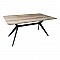 Τραπέζι Ezali Pakoworld Sonoma Mdf Με Μαύρα Μεταλλικά Πόδια 160X90X75Εκ