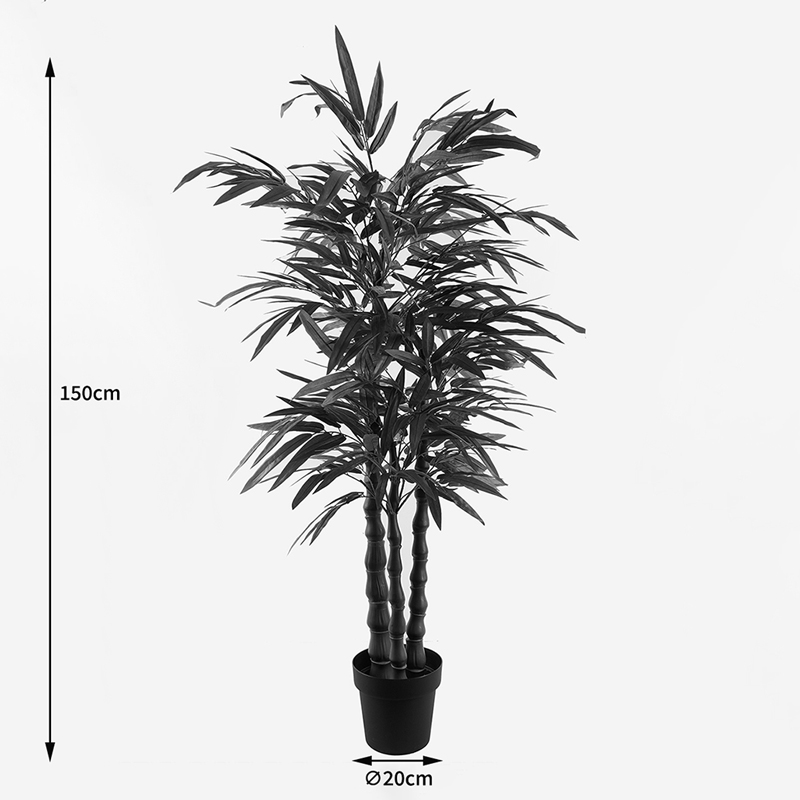 Διακοσμητικό Φυτό Σε Γλάστρα Arti Bamboo Inart Πράσινο Φ70X150Εκ